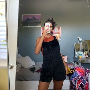 black velvet overalls
